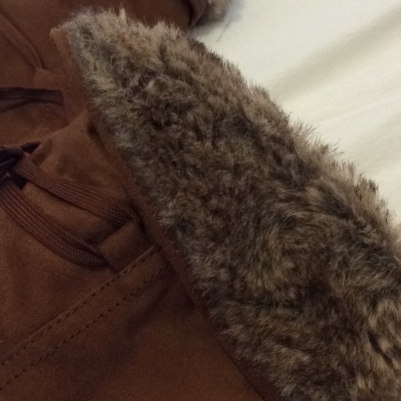 Suede over the knee wedge heeled boots - Picture 5 of 6